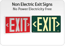 Non Electric Exit Lights