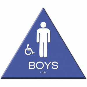 blue boy bathroom symbol