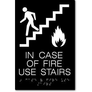 in case of fire use stairs – TK inglês
